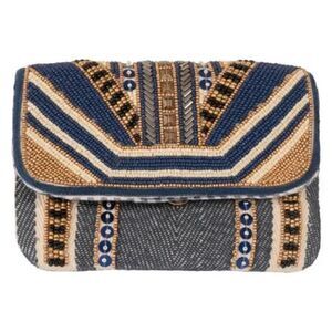 Gretchen Scott Designs Walk the Line Beaded Clutch